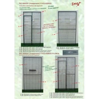 x Panel pvc rigido (transparente)